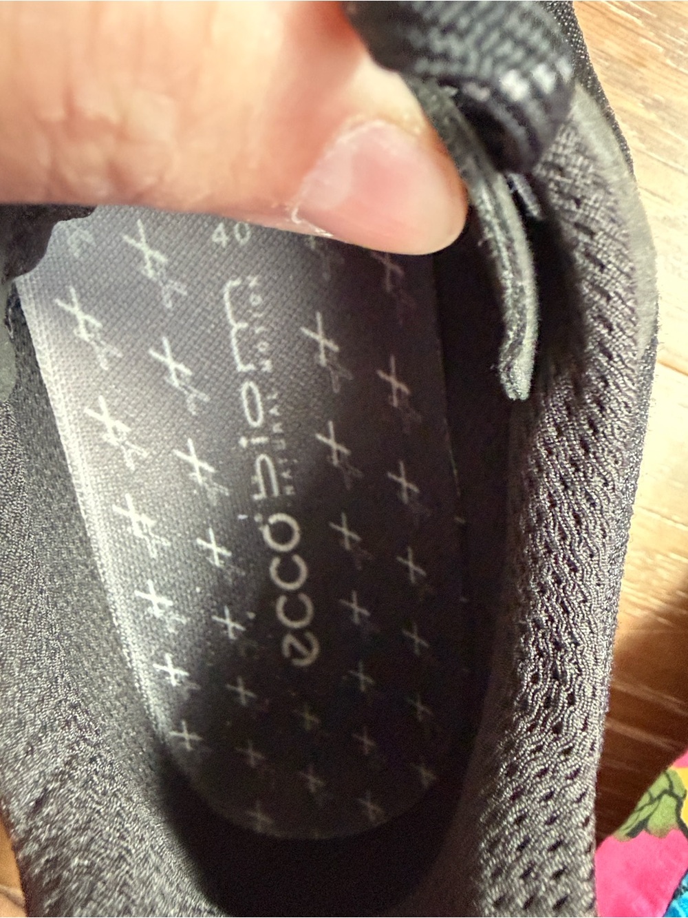 Ecco Women's Black Sneakers with Gray Accents size 40 - Picture 7 of 10